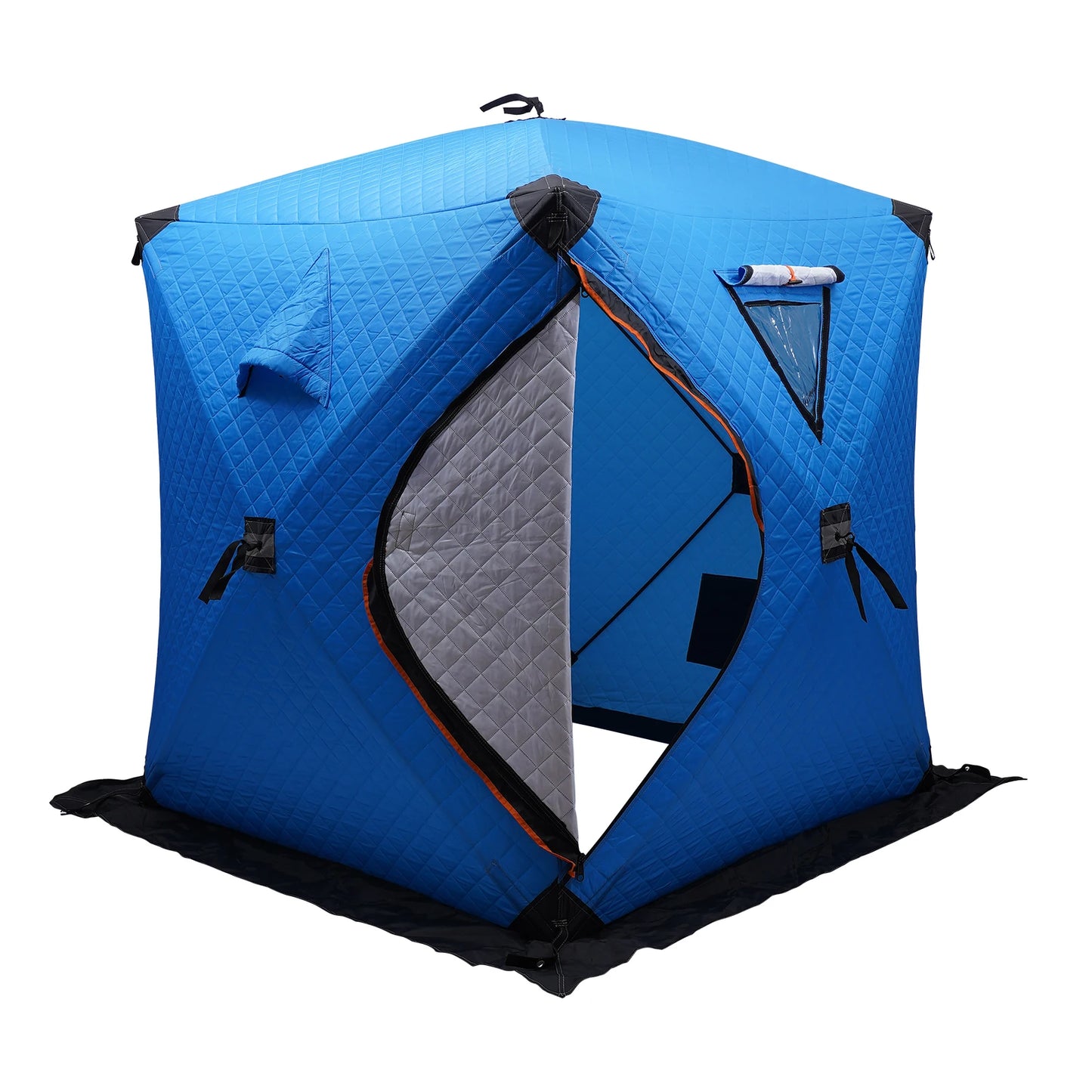 Orange/Blue/Red/Camouflage Ice Fishing Tent Outdoor Square Thermal Shelter Dual Zipper Windproof Tent for Camping Hiking Fishing
