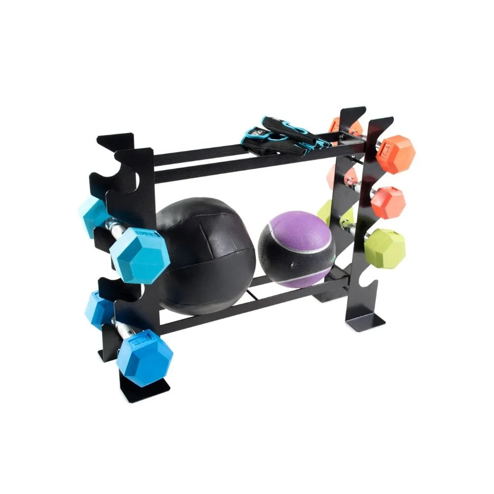 Dumbbell and Fitness Accessories Organizer, Black, Durable