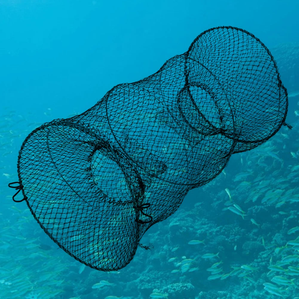 Folding Crab Trap Folding Fishing Net Shrimp Fish Trap Collapsible Casting Net Telescopic Fishing Traps Net for Lobster Shrimp