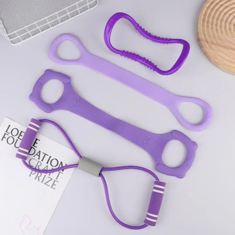 Sports Fitness Equipment Neck Exercise Stretching Resistance Band Yoga Pilates Circle Yoga And Fitness Accessories