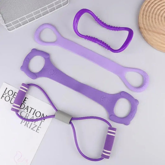 Sports Fitness Equipment Neck Exercise Stretching Resistance Band Yoga Pilates Circle Yoga And Fitness Accessories