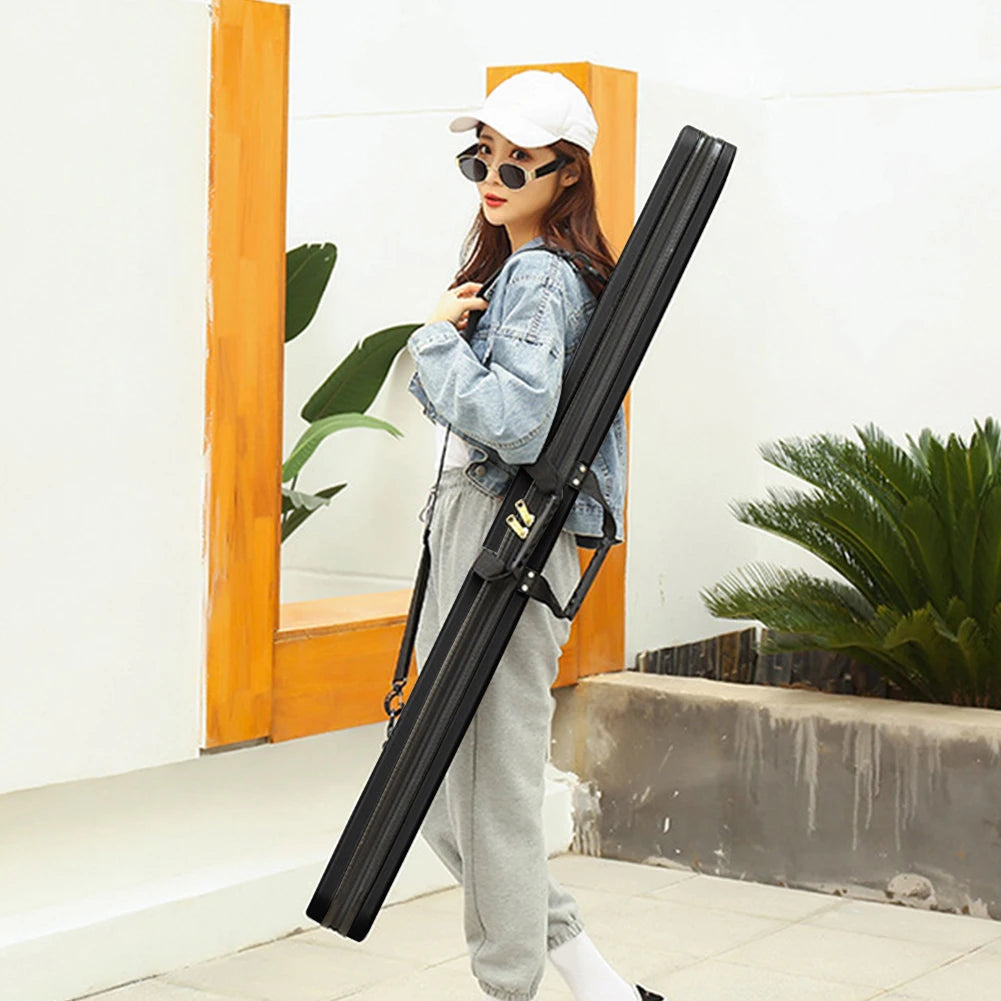 Hard Shell Fishing Tackle Bag Portable Fishing Pole Carry Organizer Waterproof Rod Holder Bag Large Capacity for Fishing Lovers