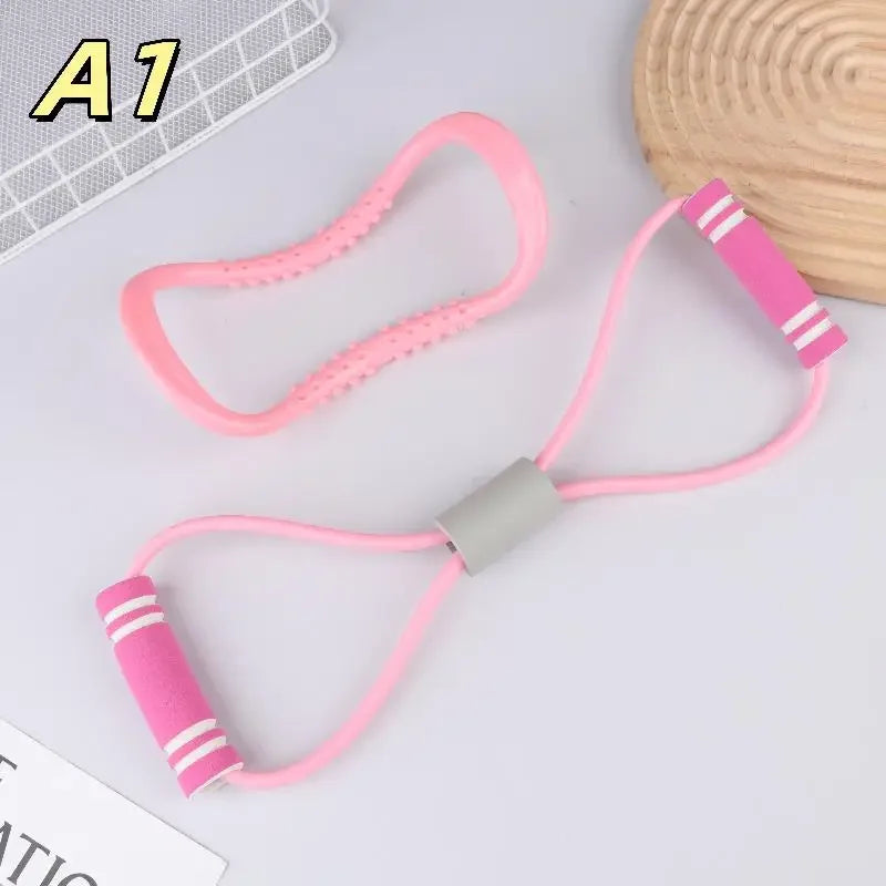 Sports Fitness Equipment Neck Exercise Stretching Resistance Band Yoga Pilates Circle Yoga And Fitness Accessories