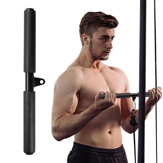 Triceps Biceps Training Rowing Handle Back Blaster Straight Handle LAT Pull Down Straight Rotating Bar Gym Trainer Accessories
