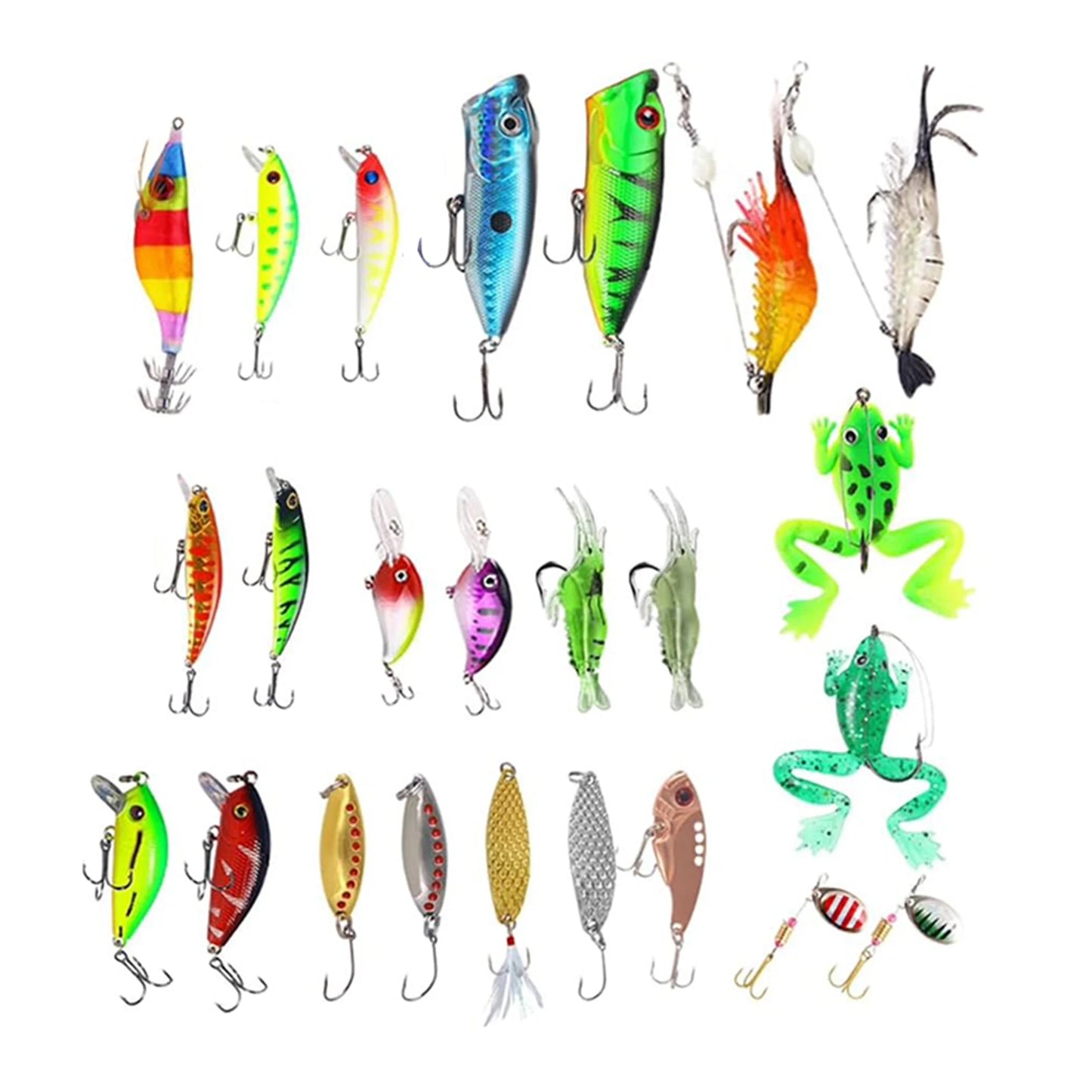 2025 Fishing Advent Calendar 24 Days Fishing Lures Set Fishing Christmas Advent Calendar Xmas Surprise Gift for Men