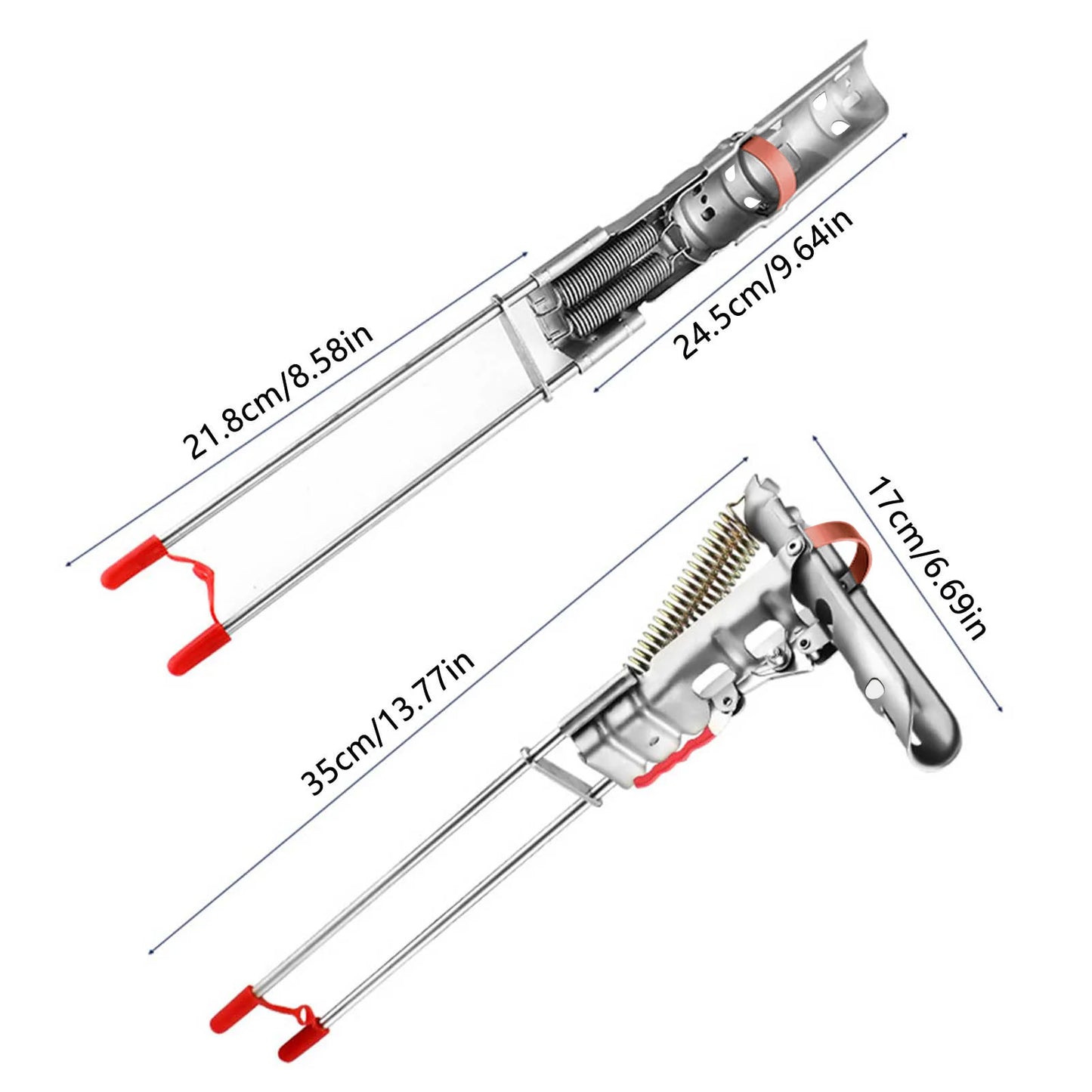 35*17cm Stainless Steel Fishing Rod Stand Holder Bracket Automatic Spring Dismantle Rod Holders for All Fishing Rods