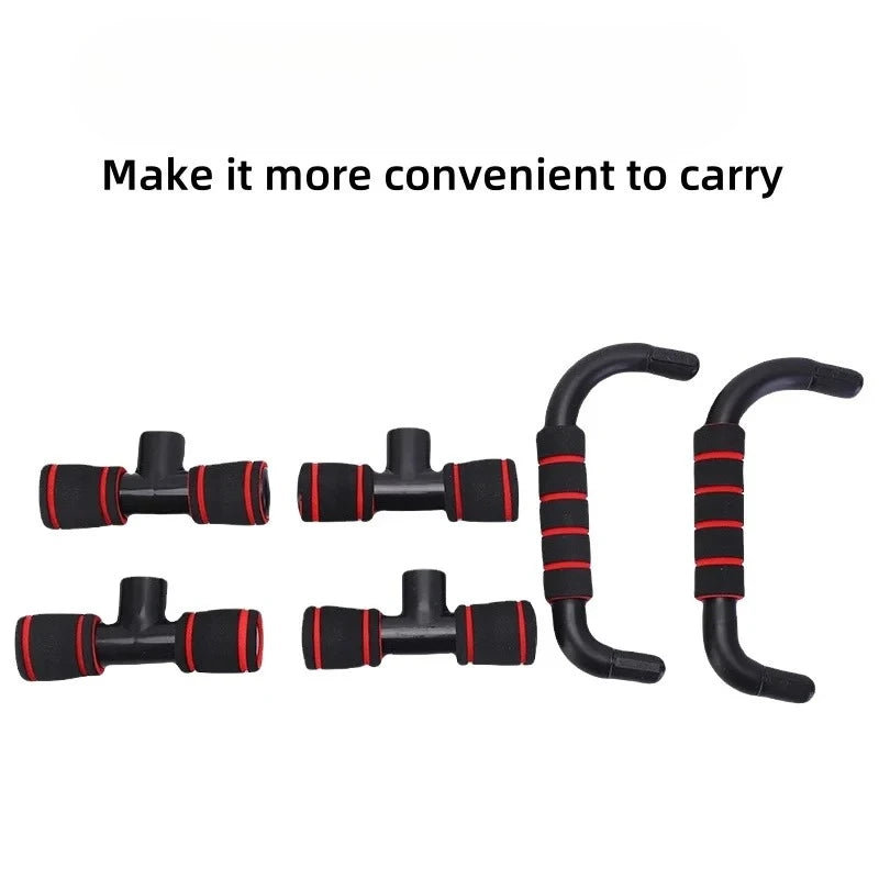 H-shaped push-up pole for chest exercises Home fitness equipment Portable exercise assisted Men's fitness training lightweight