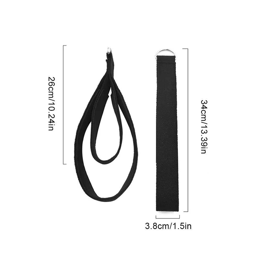 2PCS Pilates Double Loop Straps Fitness D-Ring Straps D-Ring Exercise Straps Exercise Accessories for Home Gym Workouts
