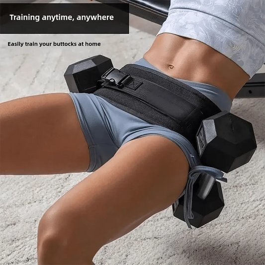 Portable Dumbbell Hip Bridge Belt - Men & Women Hip Fitness Training, Home & Gym Workout Accessory