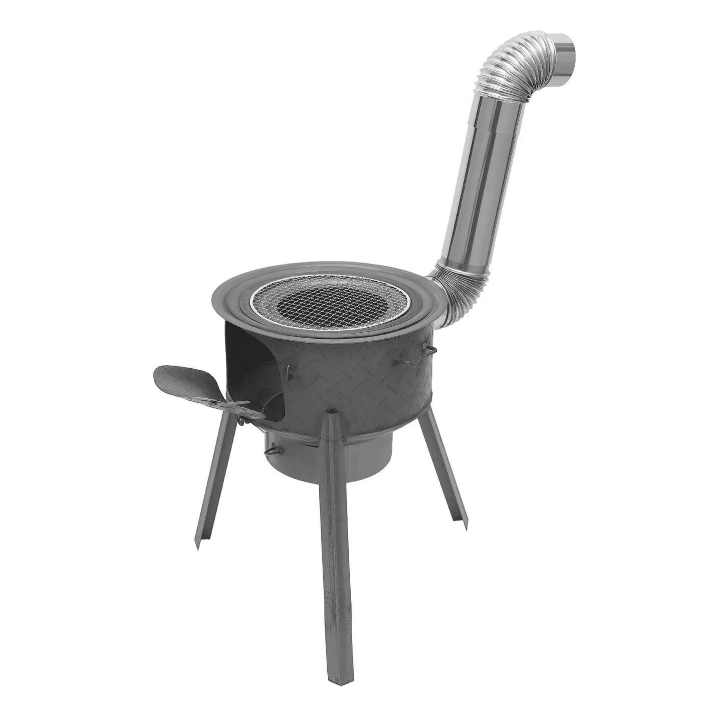 Portable Camping Wood Stove Indoor Outdoor Multifunction Wood Burning Stove, for heating,barbecuing, frying, deep-frying