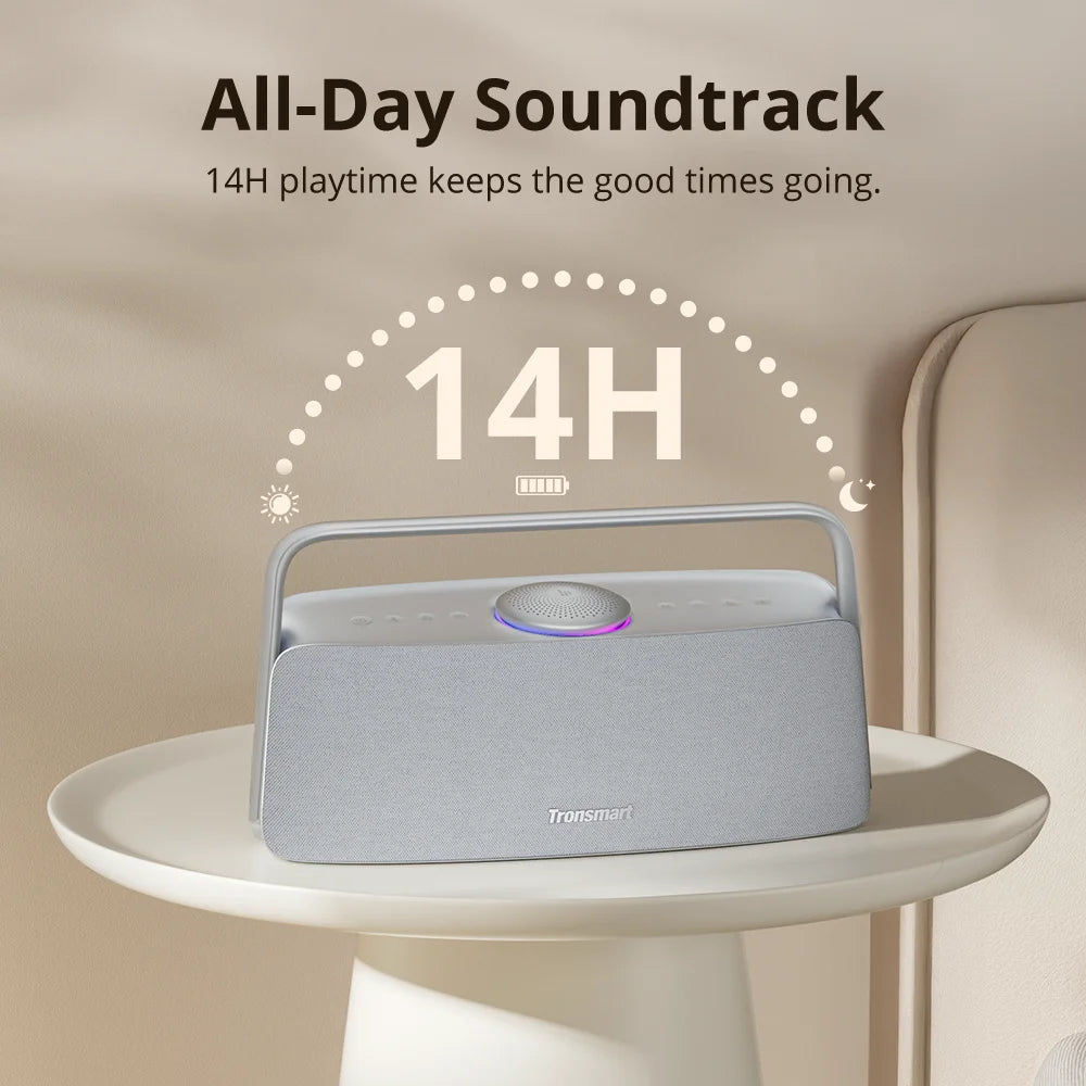 Tronsmart Fiitune X30 Bluetooth Speaker Wireless Speake with Hi-Res Audio, 80W, IPX6, APP Control, Portable Handle Home Speaker