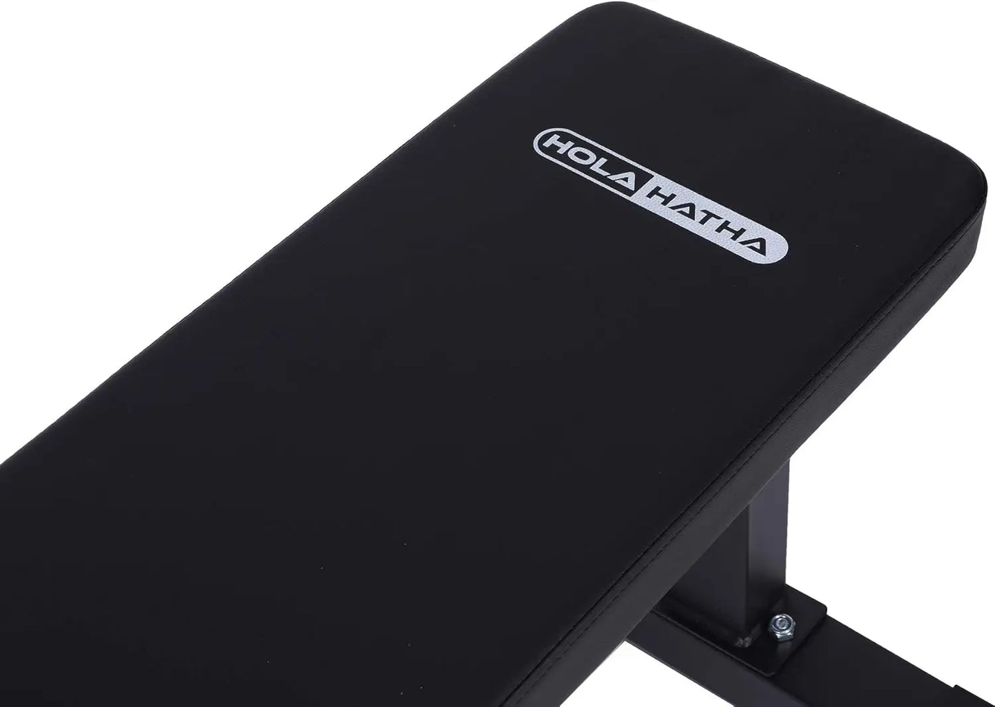 Steel Frame 600 Lbs Capacity Foam Padded Flat Weight Fitness Equipment Home Gym Freeweight Barbell Bench for Strength Full Body