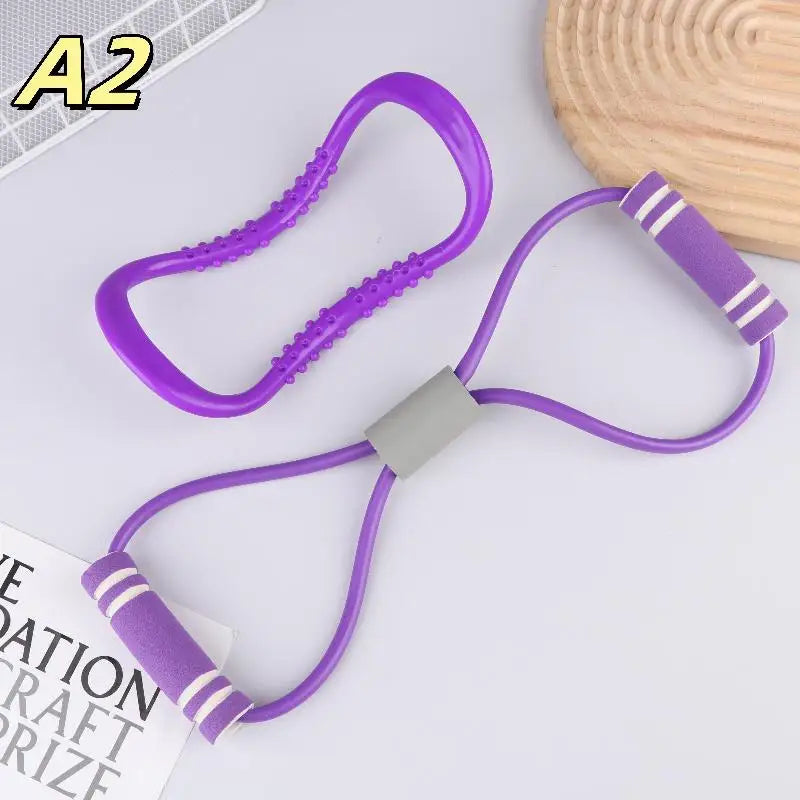 Sports Fitness Equipment Neck Exercise Stretching Resistance Band Yoga Pilates Circle Yoga And Fitness Accessories